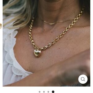 Alexa Leigh Gold Heart Necklace